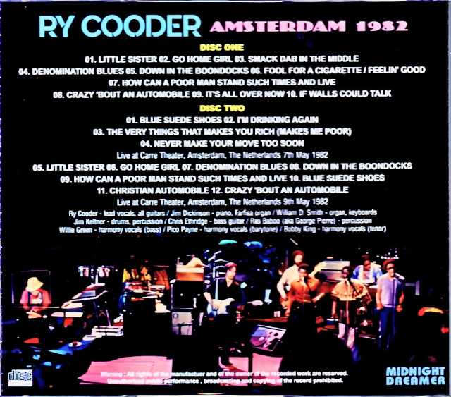 Ry Cooder/Netherlands 1982 2Days