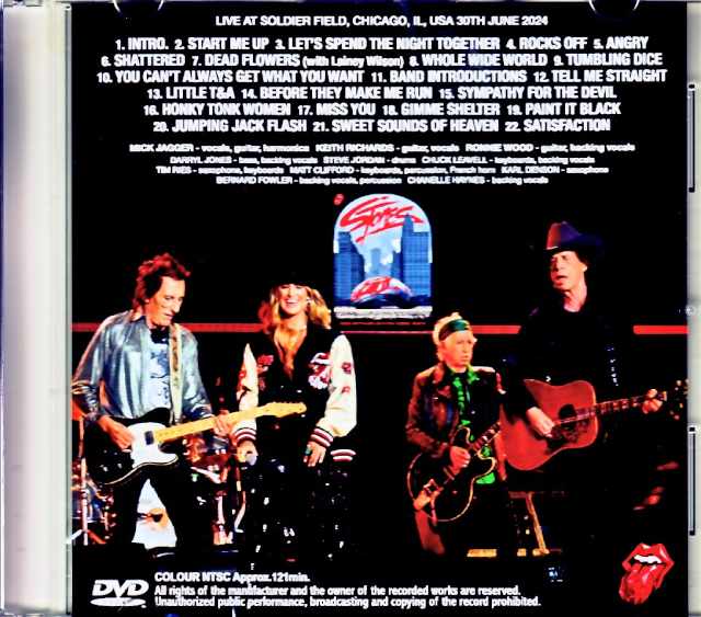 Rolling Stones/IL,USA 6.30.2024 Complete Multi-Cam Edition Jewel Version