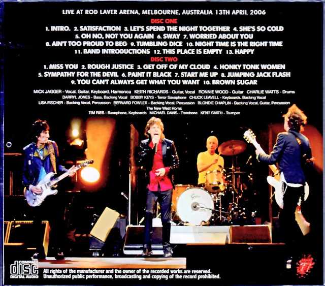 Rolling Stones/Melbourne,Australia 4.16.2006 Complete