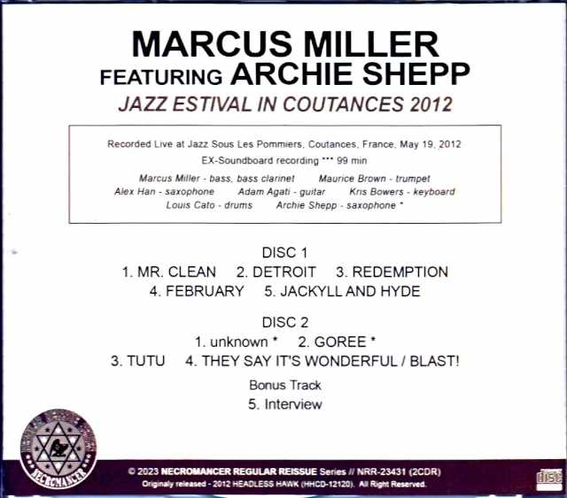 Marcus Muller Archie Shepp Marcus Muller Archie Shepp/France 2012