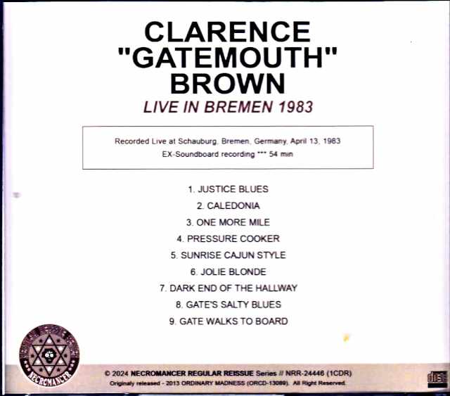 Clarence Gatemouth Brown/Germany 1983
