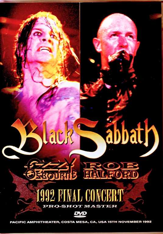 Black Sabbath Ozzy Osbourne, Rob Halford Black Sabbath Ozzy Osbourne/CA,USA 11.15.1992 & more Multi-Cam Edition