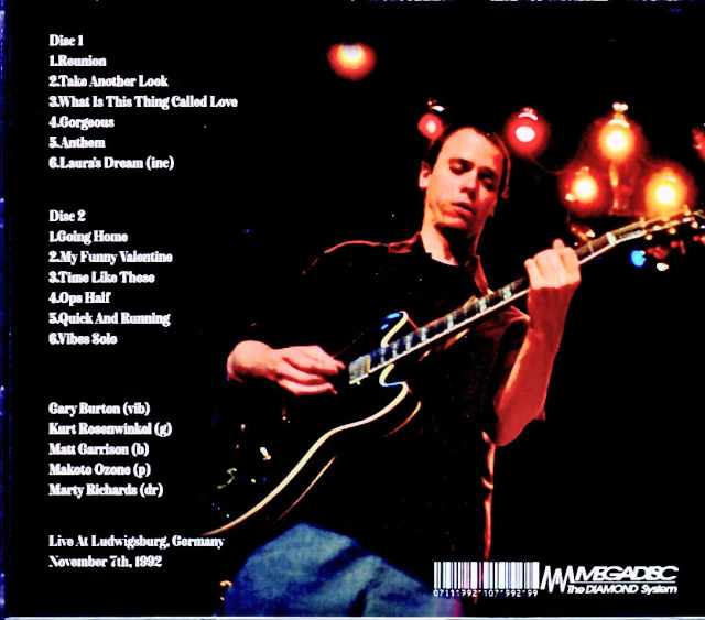 Gary Burton Group Kurt Rosenwinkel Gary Burton Kurt Rosenwinkel/Germany 1992 Complete Broadcast Edition