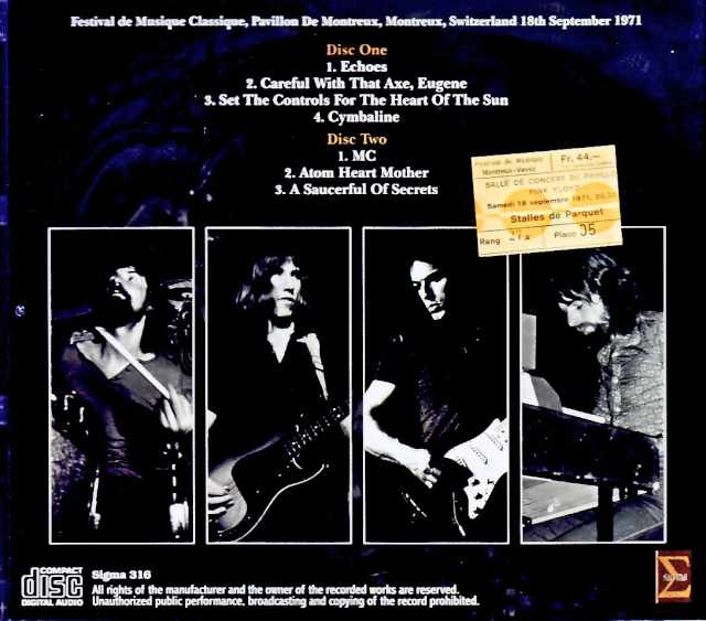 Pink Floyd Pink Floyd/ Switzerland 1971 Complete Stereo Pre-FM Master Edition