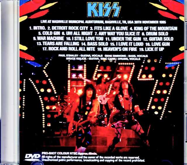 Kiss/TN,USA 11.30.1985 Complete Jewel Version