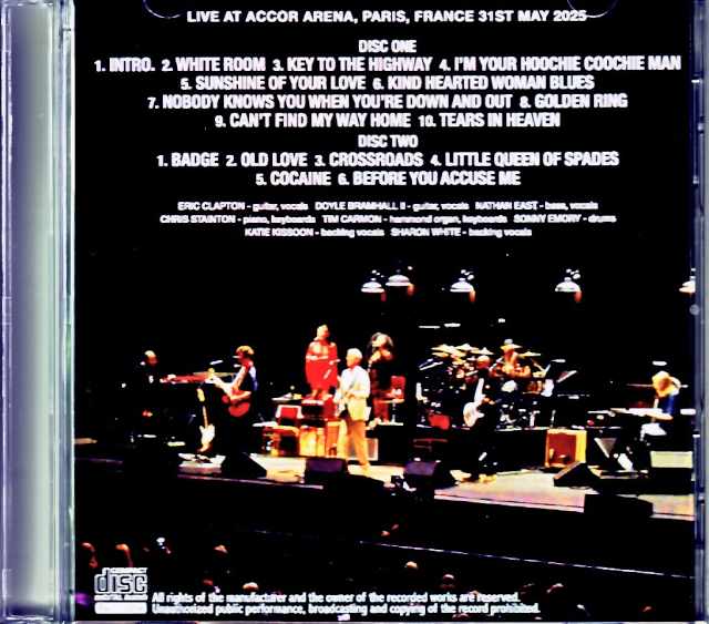 Eric Clapton/France 05.31.2025 Complete Original Master Edition