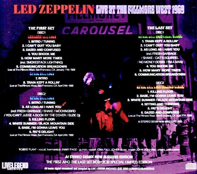 Led Zeppelin/CA,USA 1969 3Days AI Stereo Demix New Masters Edition