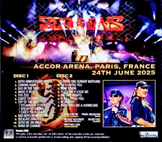 Scorpions/France 06.24.2025 Complete IEM Source Edition