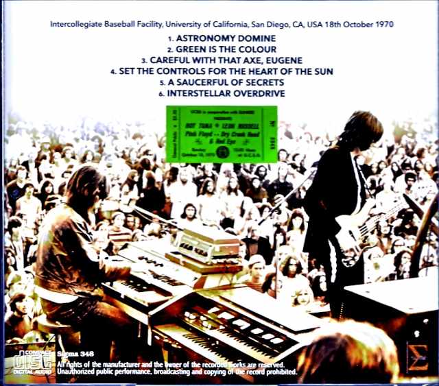 Pink Floyd Pink Floyd/CA,USA 10.18.1970 Remastered