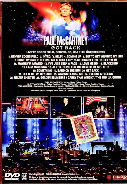 Paul McCartney/CO,USA 10.11.2025