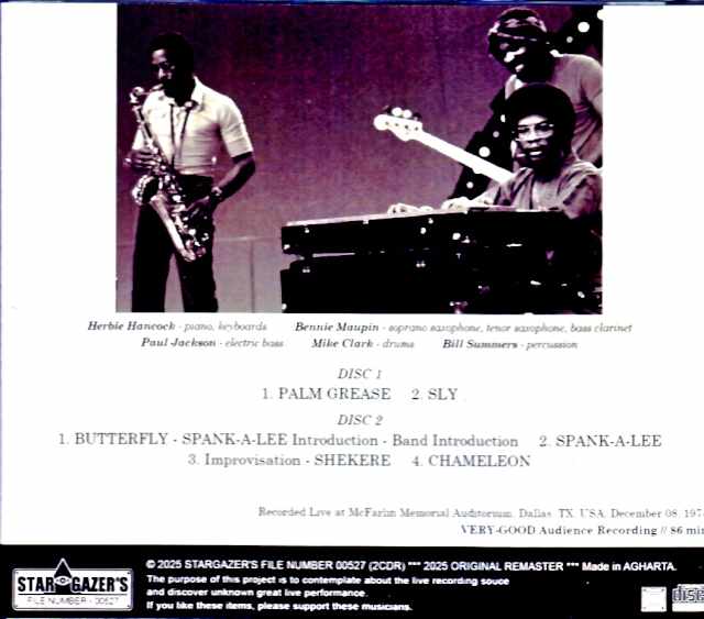 Herbie Hancock Headhunters Herbie Hancock/TX,USA 12.08.1974