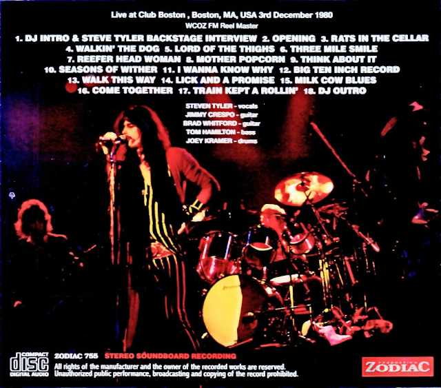 Aerosmith Aerosmith/MA,USA 12.03.1980 Complete Soundboard Edition