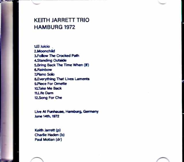 Keith Jarrett Trio Keith Jarrett/Germany 1974 Multi-Cam Edition Jewel Version