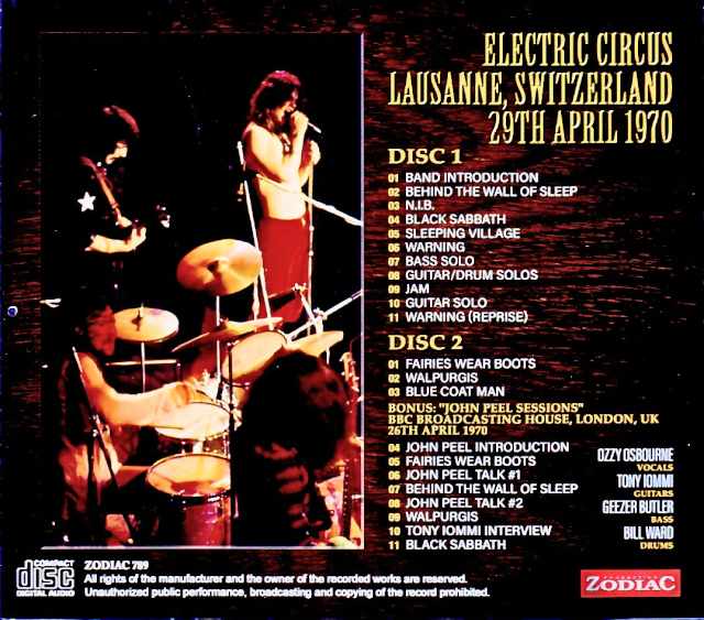 Black Sabbath/Switzerland 04.29.1970 & more Upgrade