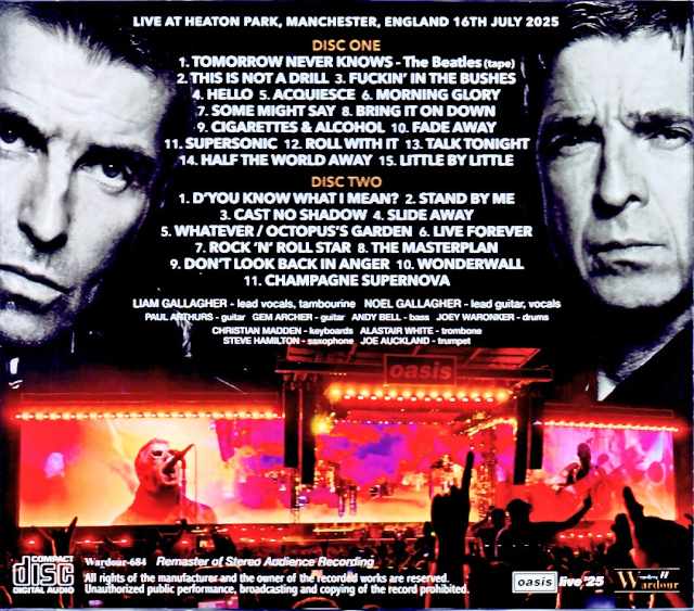 Oasis/England,UK 07.16.2025 Complete Remaster & Remix Edition