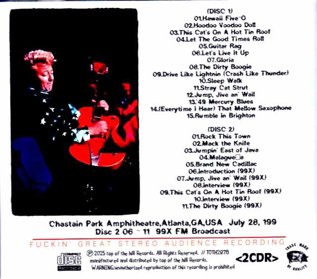 Brian Setzer Orchestra Brian Setzer/GA,USA 07.28.1999 Complete
