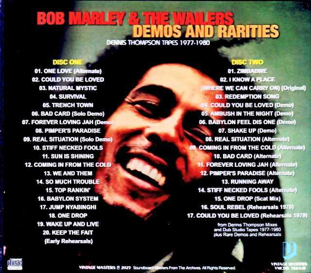 Bob Marley and the Wailers Bob Marley/Dennis Thompson Mixes and Dub Studio Tapes 1977-1980