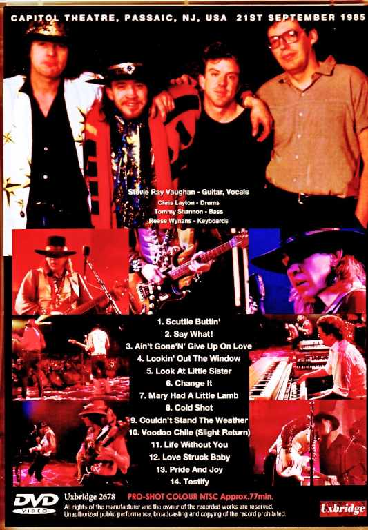 Stevie Ray Vaughan and Double Trouble Stevie Ray Vaughan/NJ,USA 1985 Multi-Cam Edition