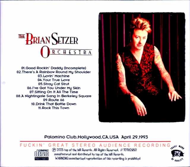 Brian Setzer Orchestra Brian Setzer/CA,USA 04.29.1993