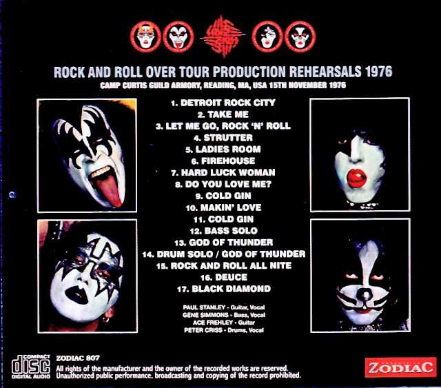 Kiss/MA,USA 11.15.1976 Rehearsals Upgrade