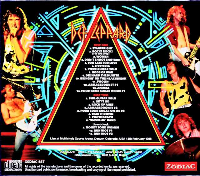 Def Leppard/CO,USA 02.13.1988 Complete Soundboard Edition & more