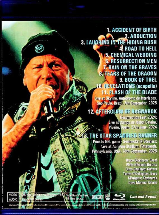 Bruce Dickinson /Brazil 2025 Complete Broadcast Edition & more Blu-Ray Version