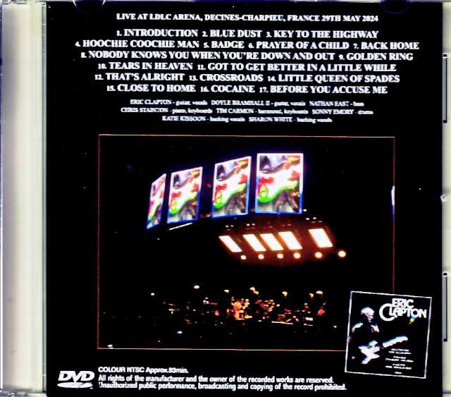 Eric Clapton/France 5.29.2024 Complete Jewel Version