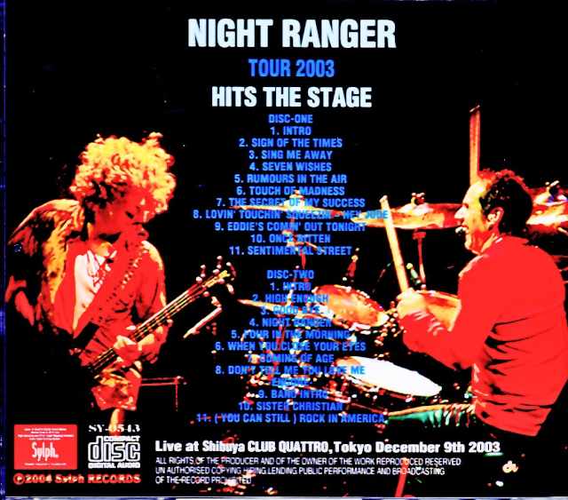 Night Ranger / Tokyo, Japan 12.09.2003 Complete