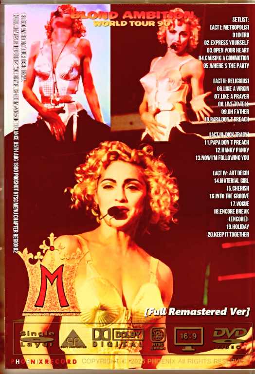 Madonna/France 1990 Complete Multi-Cam Edition