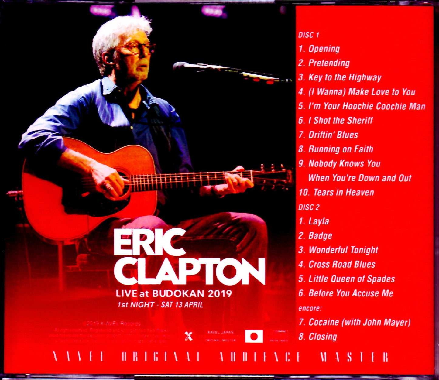 Eric Clapton/Tokyo,Japan 4.13.2019 Omnidirectional Microphone