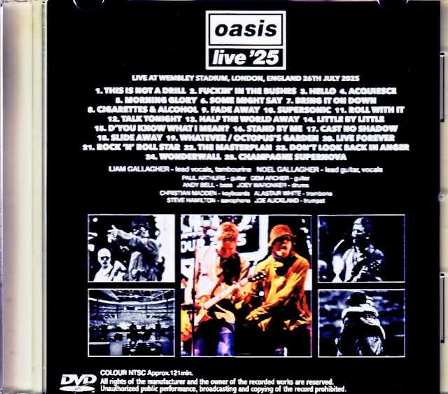 Oasis / London, UK 07.26.2025 Complete Jewel Version