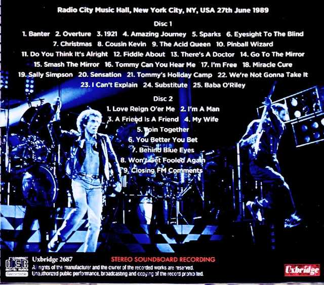The Who, The Who/NY, USA 06.27.1989 Complete Soundboard Edition