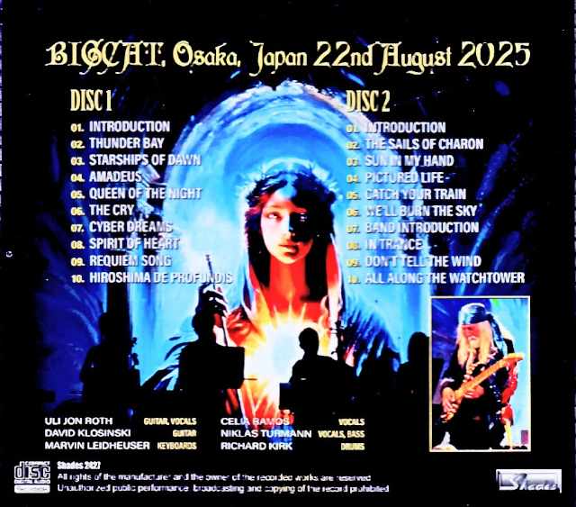 Uli Jon Roth Uli Jon Roth/Osaka,Japan 08.22.2025 Complete