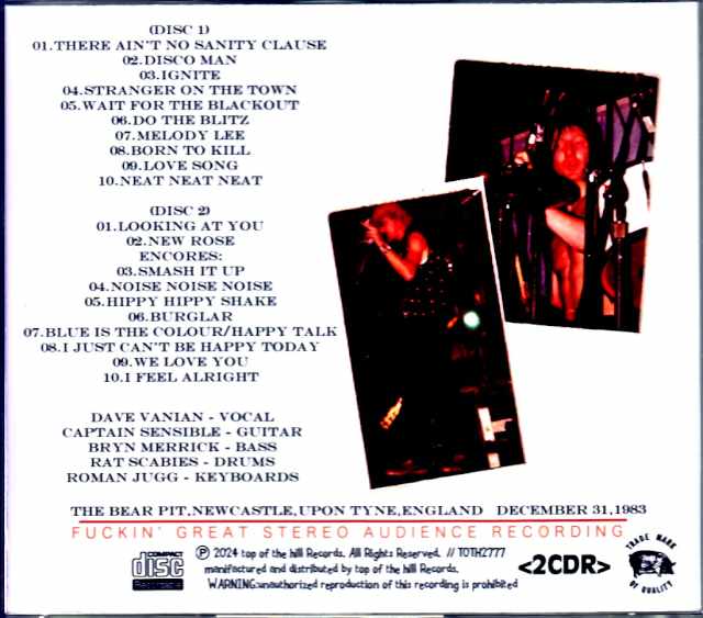 Damned/England,UK 1983 Complete