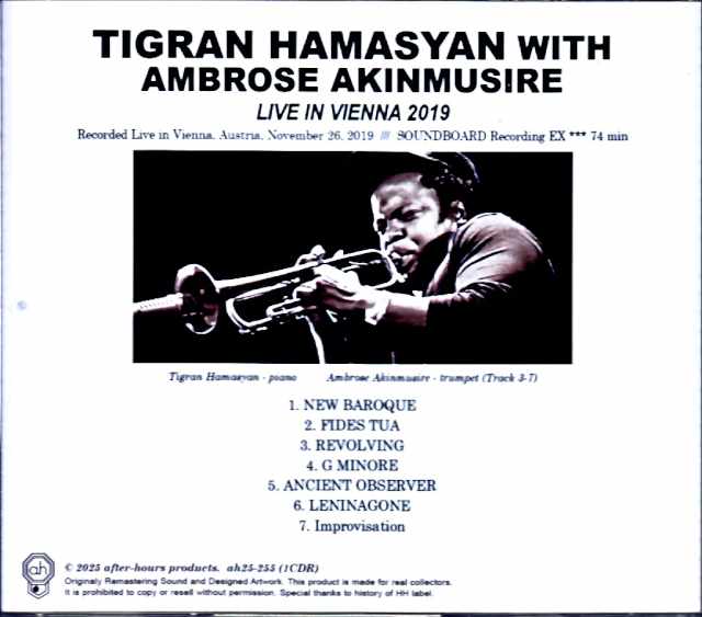 Tigran Hamasyan Ambrose Akinmusire Tigran Hamasyan Ambrose Akinmusire/Austria 2019