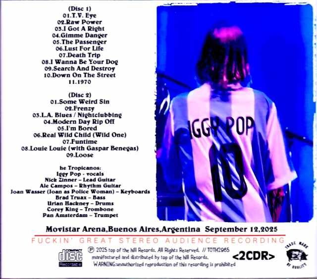 Iggy Pop/Argentina 09.17.2025 Complete