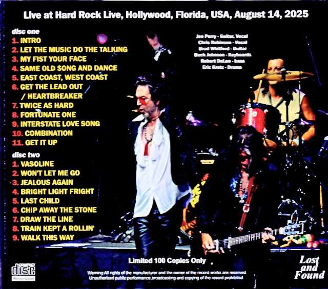 Joe Perry Project Joe Perry/FL,USA 08.14.2025 Complete