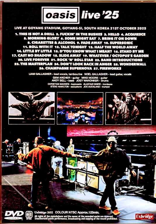 Oasis Oasis/Korea 10.21.2025 Complete