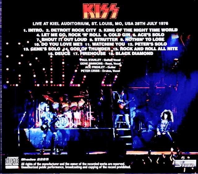 Kiss/MO,USA 07.28.1976 Complete