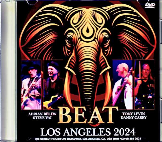 Beat Adrian Belew,Tony Levin,Steve Vai Beat/CA,USA 11.10.2024 Complete Multi-Cam Shot Edition Jewel Version