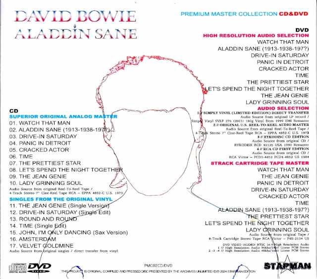 David Bowie / Aladdin Sane Premium Naster Collection