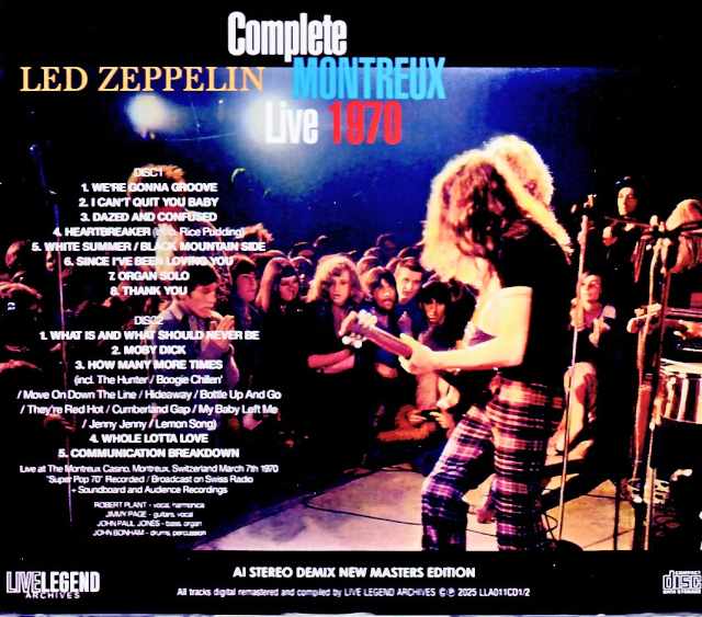 Led Zeppelin/Switzerland 03.07.1970 Complete AI Stereo Demix Edition