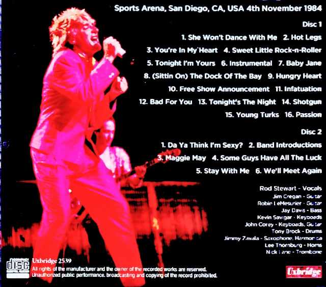 Rod Stewart/CA,USA 11.04.1984 Complete Marco Moir Master Edition