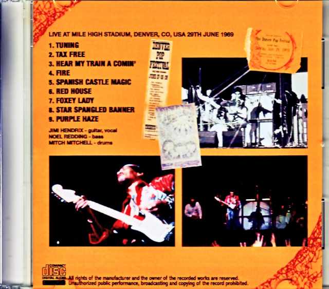 Jimi Hendrix Experience Jimi Hendrix/CO,USA 1969
