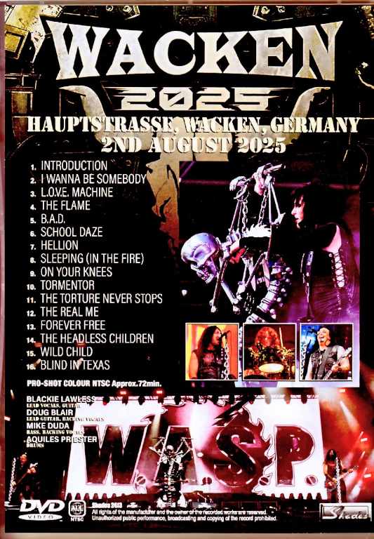 W.A.S.P. Wasp/Germany 08.02.2025 Multi-Cam Edition Complete