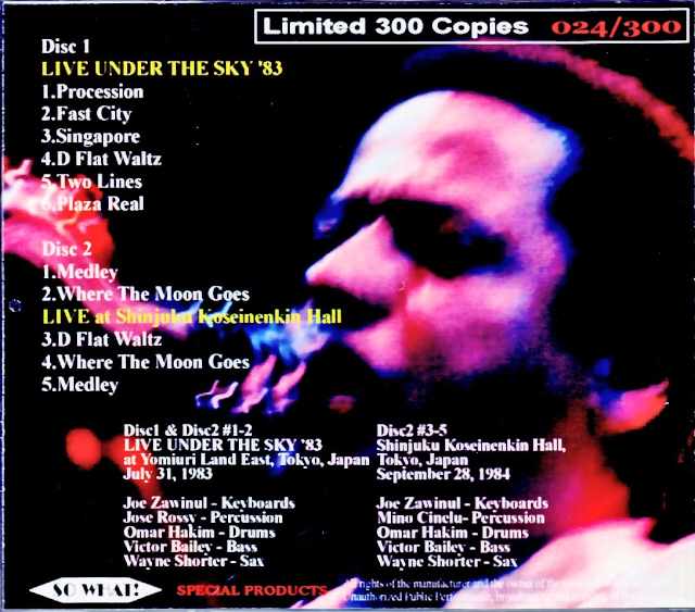 Weather Report/Tokyo,Japan 1983 & more
