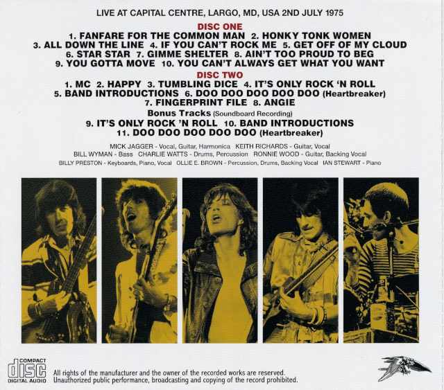 Rolling Stones/MD,USA 07.02.1975 Complete Upgrade