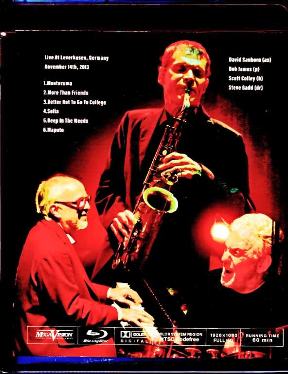 David Sanborn David Sanborn/Germany 2013 Blu-Ray Version