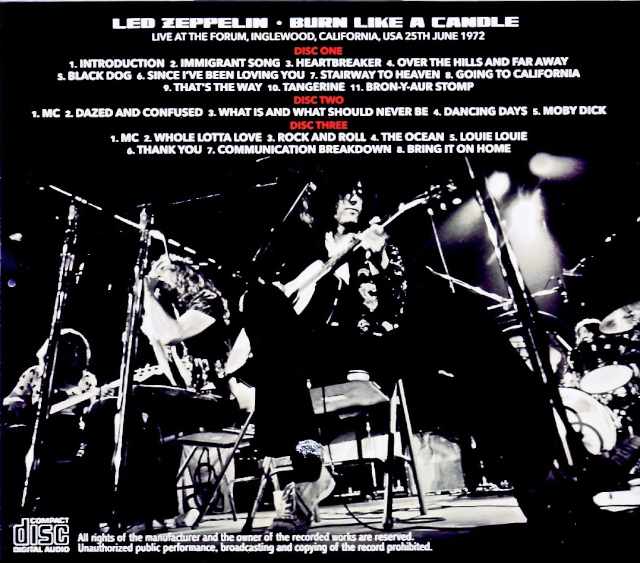 Led Zeppelin/CA,USA 06.25.1972 Upgrade