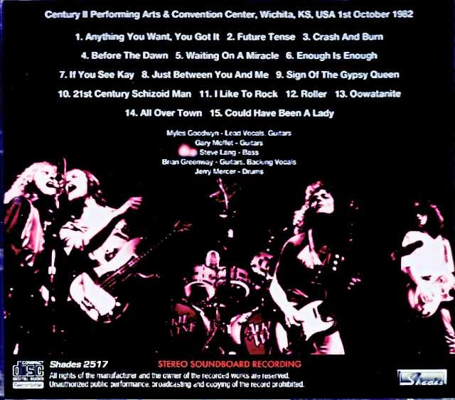April Wine April Wine/KS,USA 10.01.1982 FM Broadcast Edition
